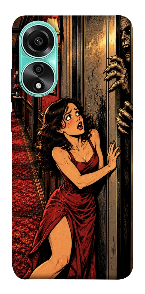 Чохол Scared woman для Oppo A78 4G