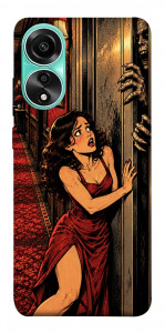 Чохол Scared woman для Oppo A78 4G