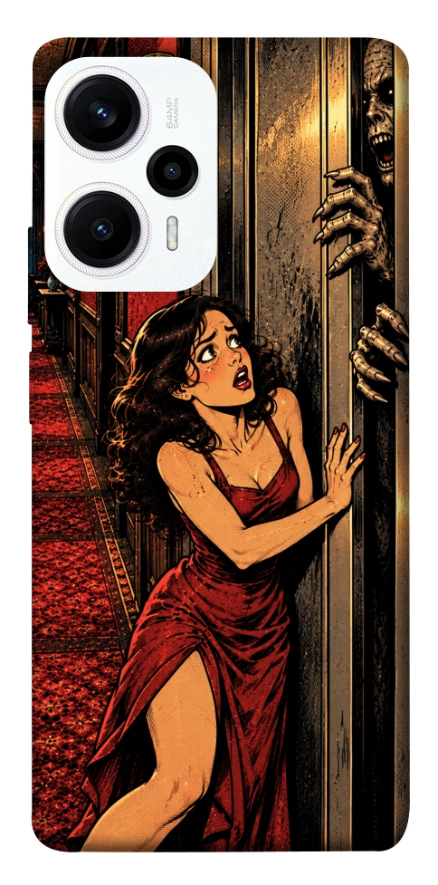 Чохол Scared woman для Xiaomi Poco F5