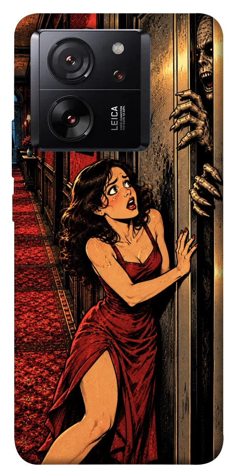 Чохол Scared woman для Xiaomi 13T Pro