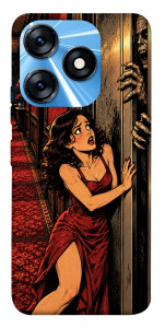 Чехол Scared woman для TECNO Spark 10