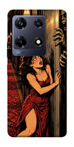 Чохол Scared woman для Infinix Note 30 Pro NFC