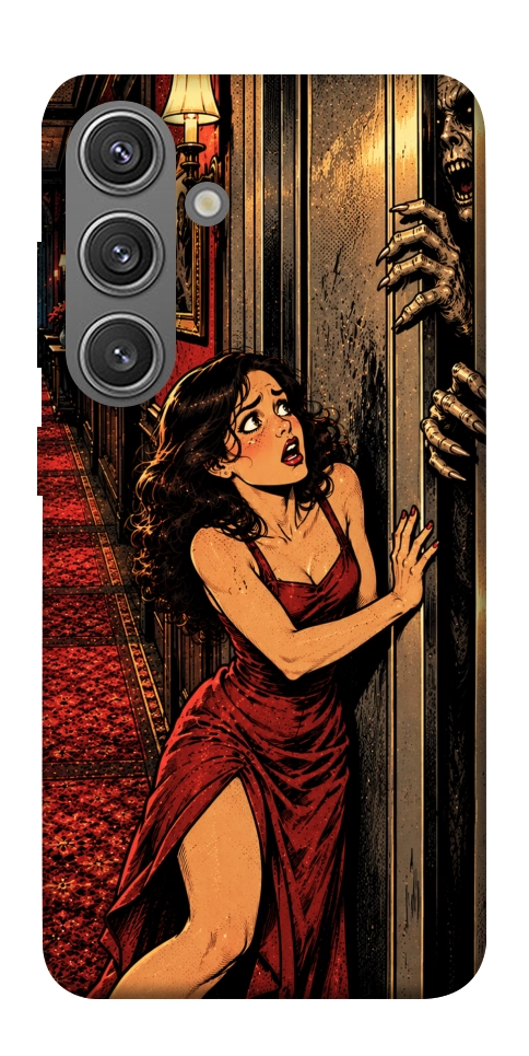 Чохол Scared woman для Galaxy S24+