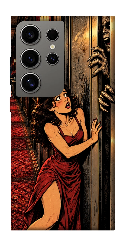 Чохол Scared woman для Galaxy S24 Ultra