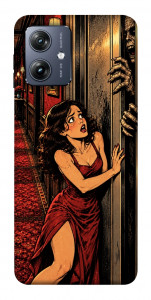 Чехол Scared woman для Motorola Moto G54
