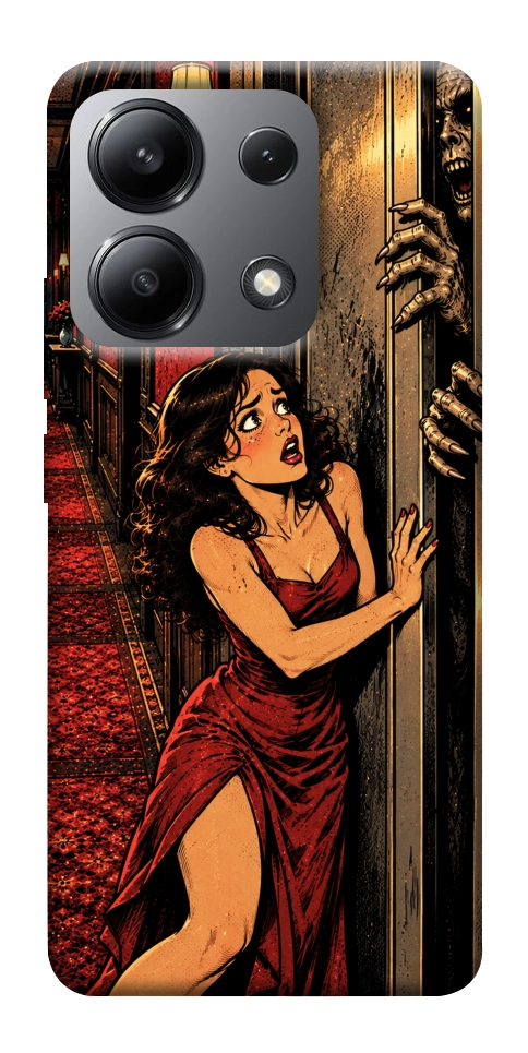 Чохол Scared woman для Xiaomi Redmi Note 13 4G