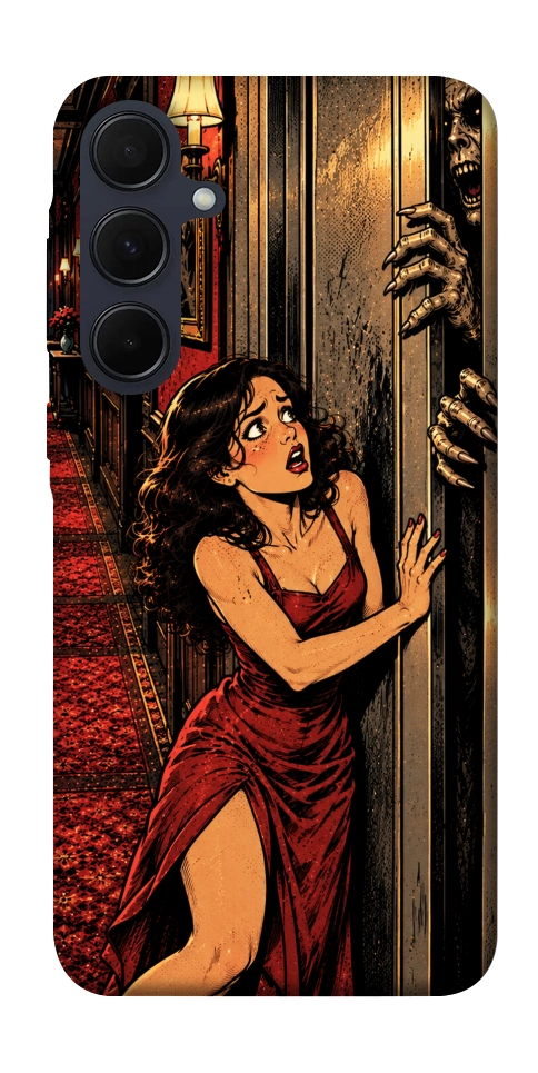 Чохол Scared woman для Galaxy A55