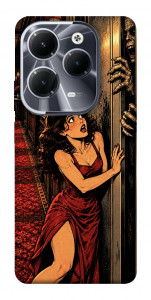 Чехол Scared woman для Infinix Hot 40