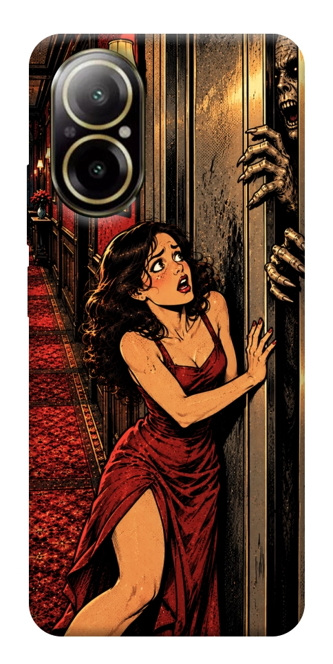 Чохол Scared woman для Realme C67 4G