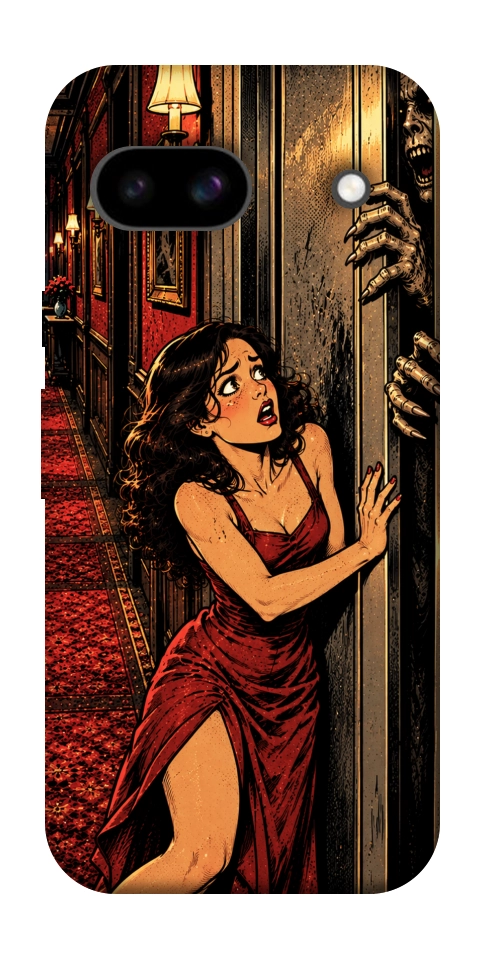Чехол Scared woman для Google Pixel 8a