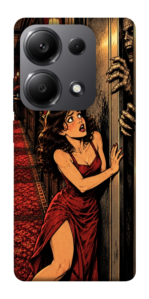 Чохол Scared woman для Xiaomi Redmi Note 13 Pro 5G