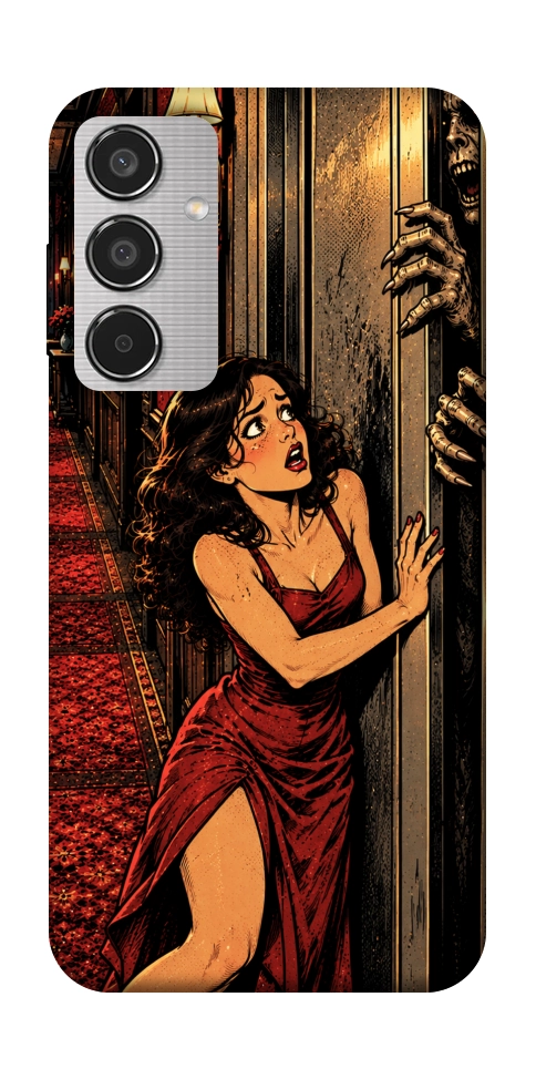 Чохол Scared woman для Galaxy M35 5G
