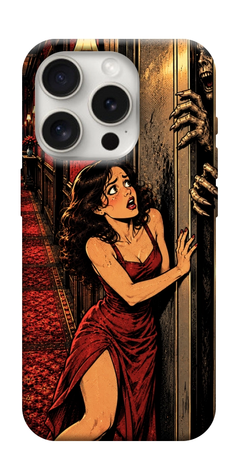 Чохол Scared woman для iPhone 16 Pro Max