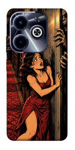 Чохол Scared woman для TECNO Spark Go 2024