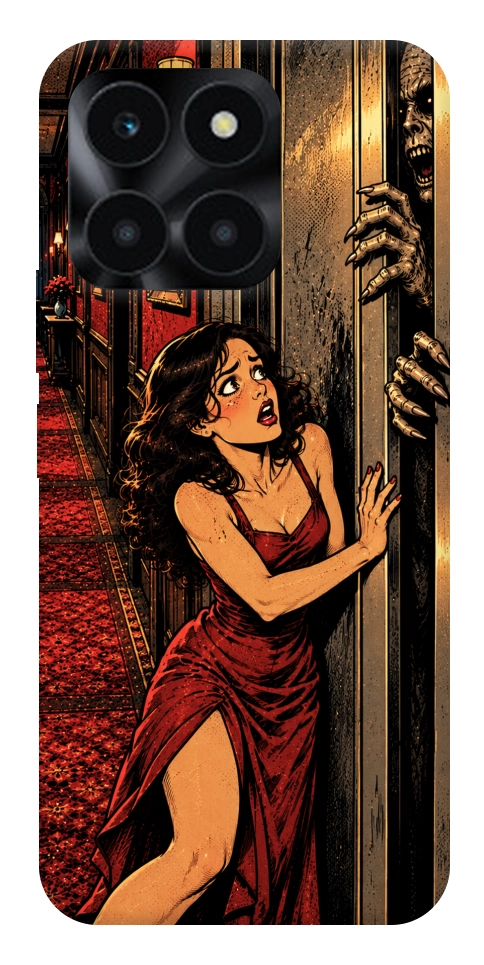 Чохол Scared woman для Huawei Honor X6a