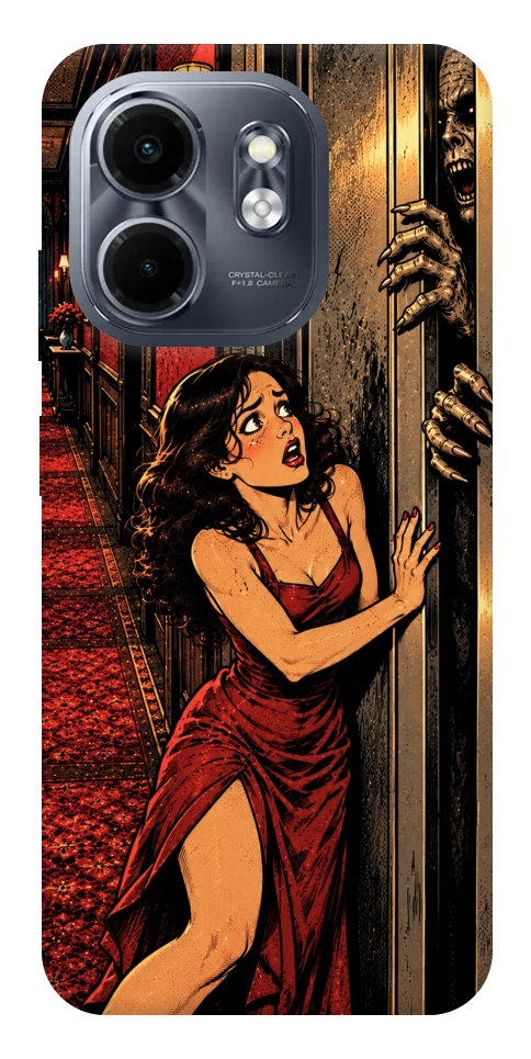 Чехол Scared woman для Infinix Smart 9 4G