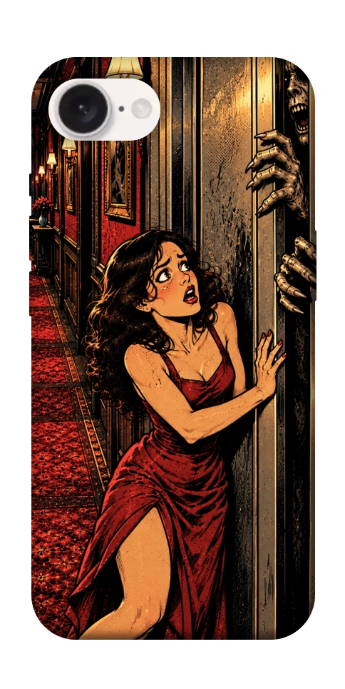 Чехол Scared woman для iPhone 16e