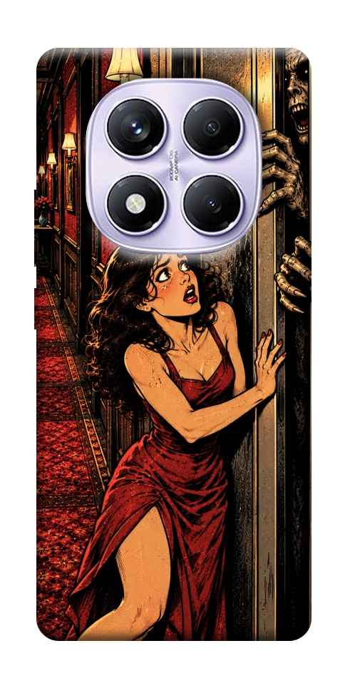 Чехол Scared woman для Xiaomi Redmi Note 14 Pro 4G