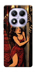 Чехол Scared woman для Xiaomi Poco X7