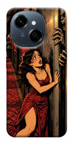 Чехол Scared woman для TECNO Spark Go 1 (KL4)