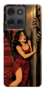 Чехол Scared woman для Motorola Moto G75 5G