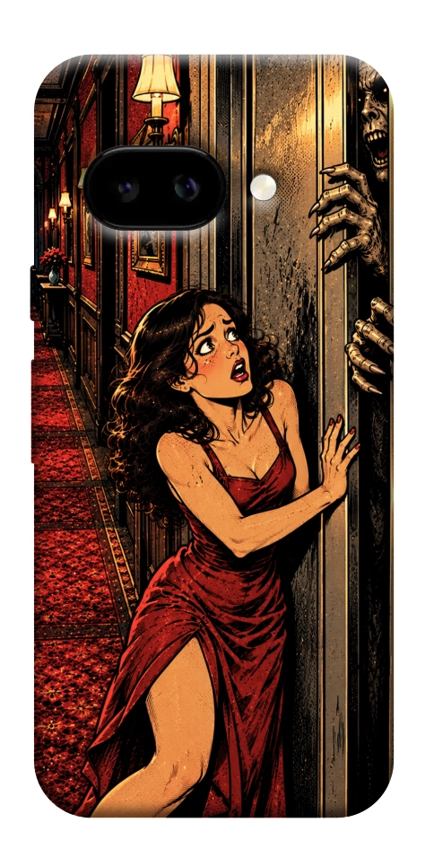 Чехол Scared woman для Google Pixel 9a