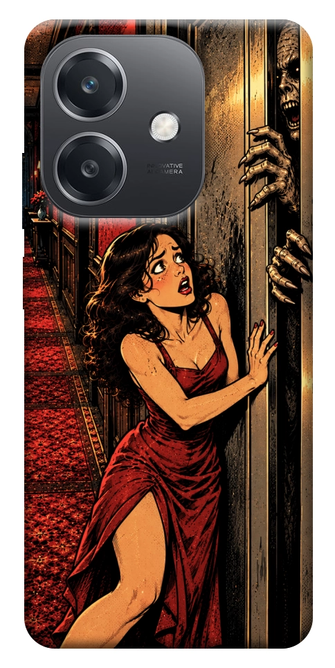 Чохол Scared woman для Oppo A40m