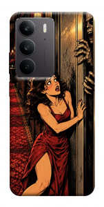 Чехол Scared woman для Realme C75