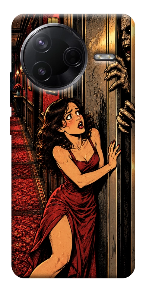 Чехол Scared woman для Xiaomi Poco F7 Pro