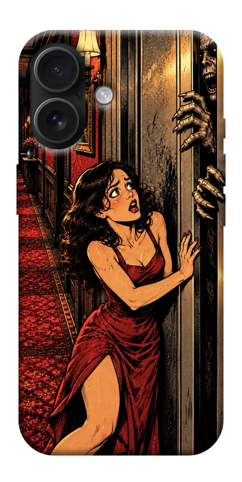 Чехол Scared woman для iPhone 17