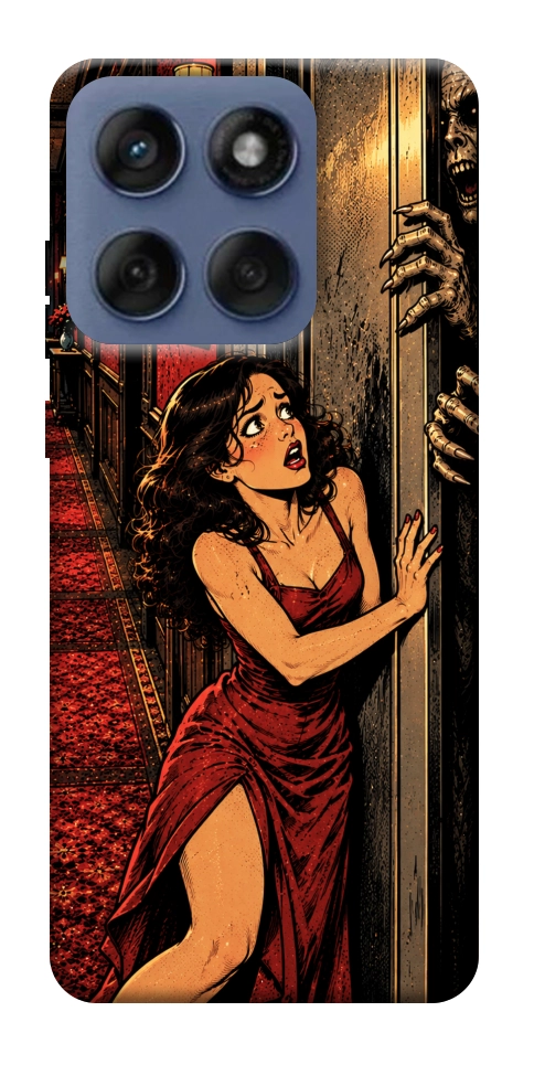 Чехол Scared woman для Motorola Edge 60 Fusion