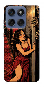Чехол Scared woman для Motorola Edge 60 Fusion