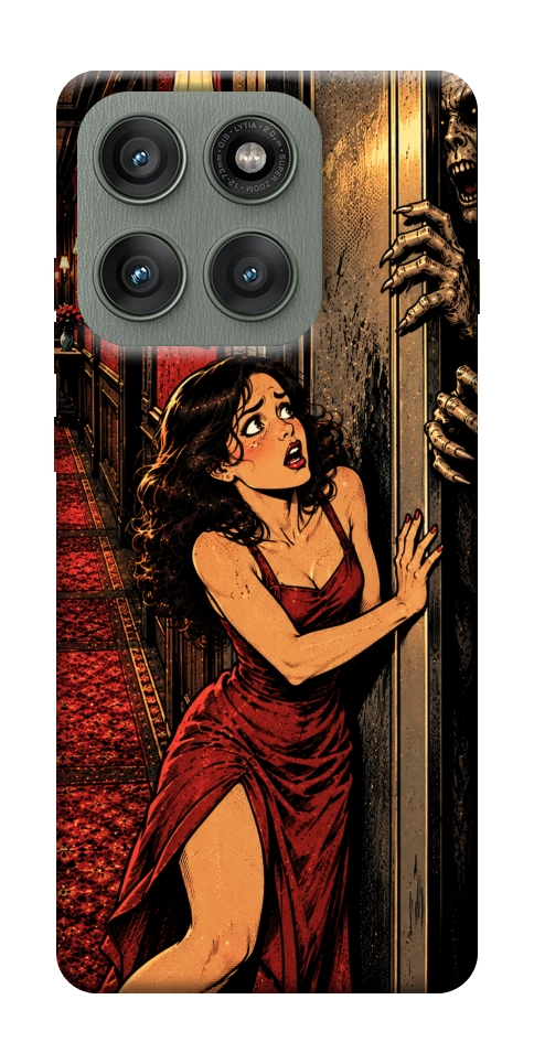 Чехол Scared woman для Motorola Edge 60 Pro