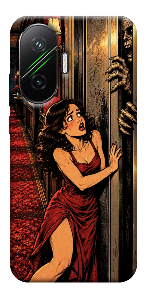 Чехол Scared woman для Xiaomi Poco F7