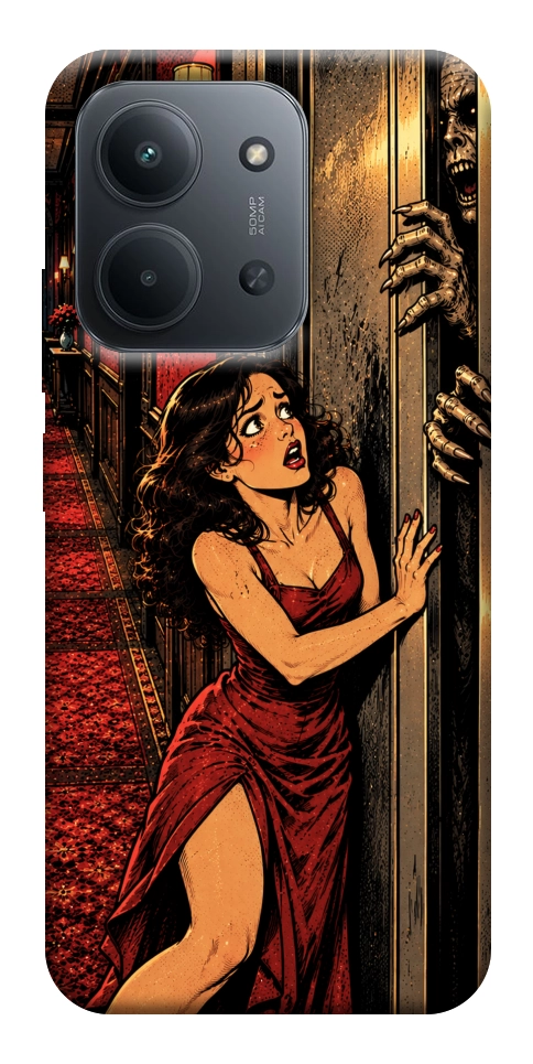 Чехол Scared woman для Xiaomi Redmi 15C (Europe version)