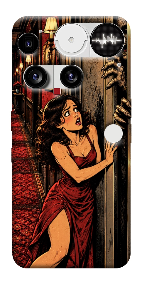 Чехол Scared woman для Nothing Phone (3)