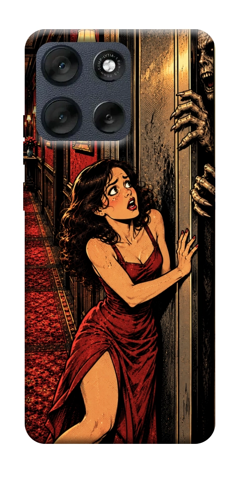 Чехол Scared woman для Motorola Moto G56 5G