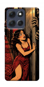 Чехол Scared woman для Motorola Moto G86 Power