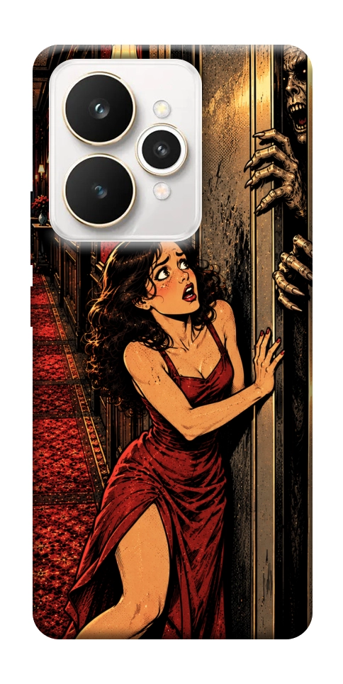Чохол Scared woman для Realme 15