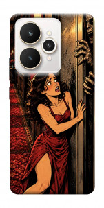 Чохол Scared woman для Realme 15