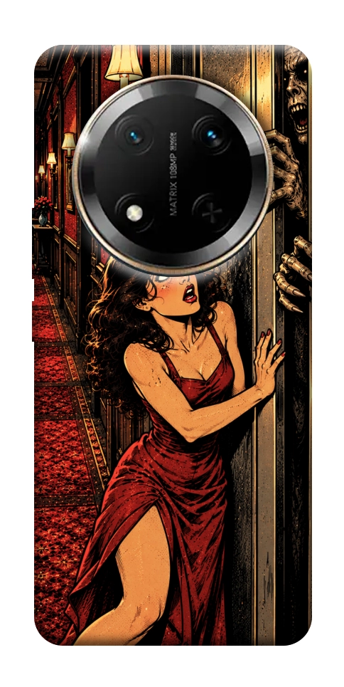 Чохол Scared woman для Huawei Honor X9c