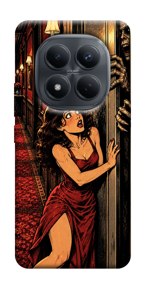Чохол Scared woman для Xiaomi Redmi Note 15 5G (EU)