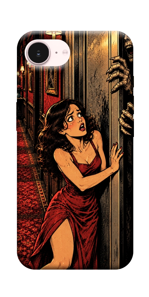 Чехол Scared woman для iPhone 17e