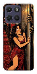 Чехол Scared woman для Motorola Moto G17