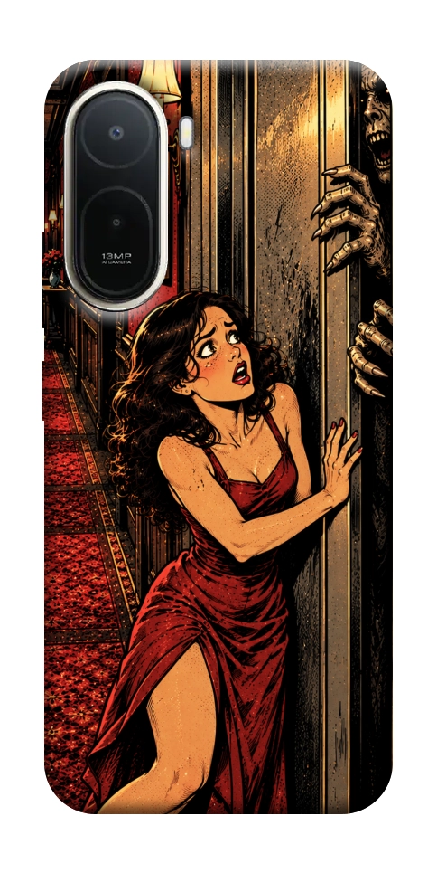 Чохол Scared woman для Xiaomi Redmi A7 Pro 4G