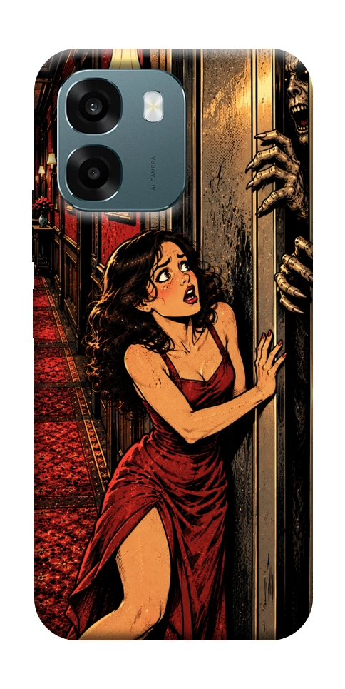 Чехол Scared woman для Oppo A6