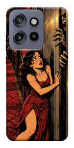 Чехол Scared woman для Motorola Edge 60 Neo
