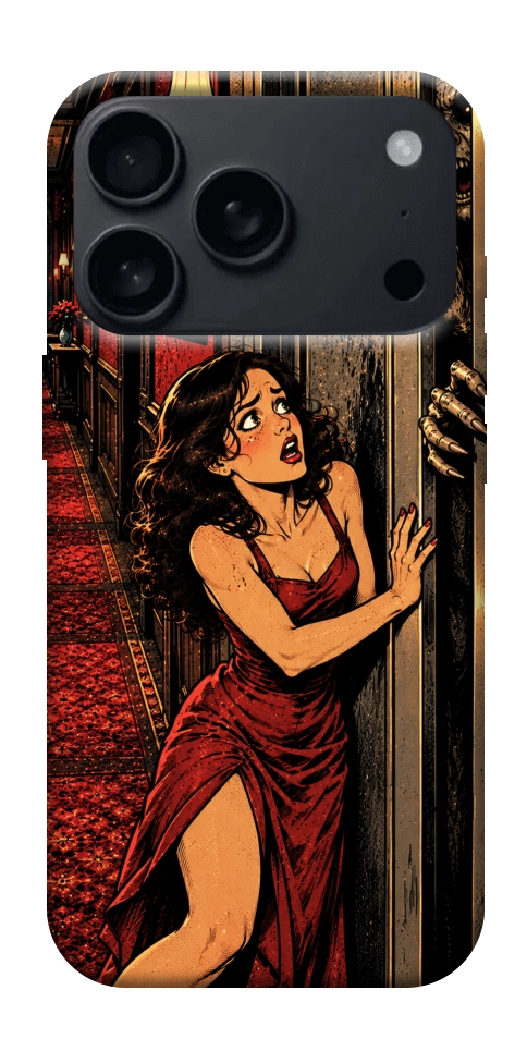 Чохол Scared woman для iPhone 18 Pro