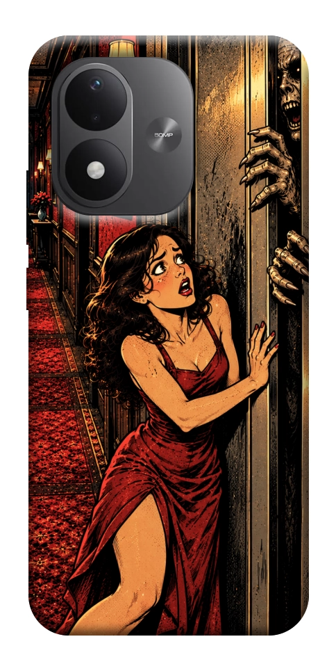 Чехол Scared woman для Xiaomi Redmi Note 17