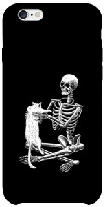 Чехол Skeleton with cat для iPhone 6s (4.7'')